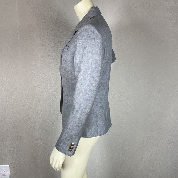 J Crew Schoolboy Blazer in Light Gray Wool Preppy Light Academia Sz 2 - Picture 3 of 14